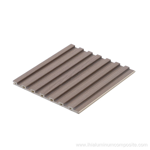 Decorative Slatted Wood Plastic Composite Panel